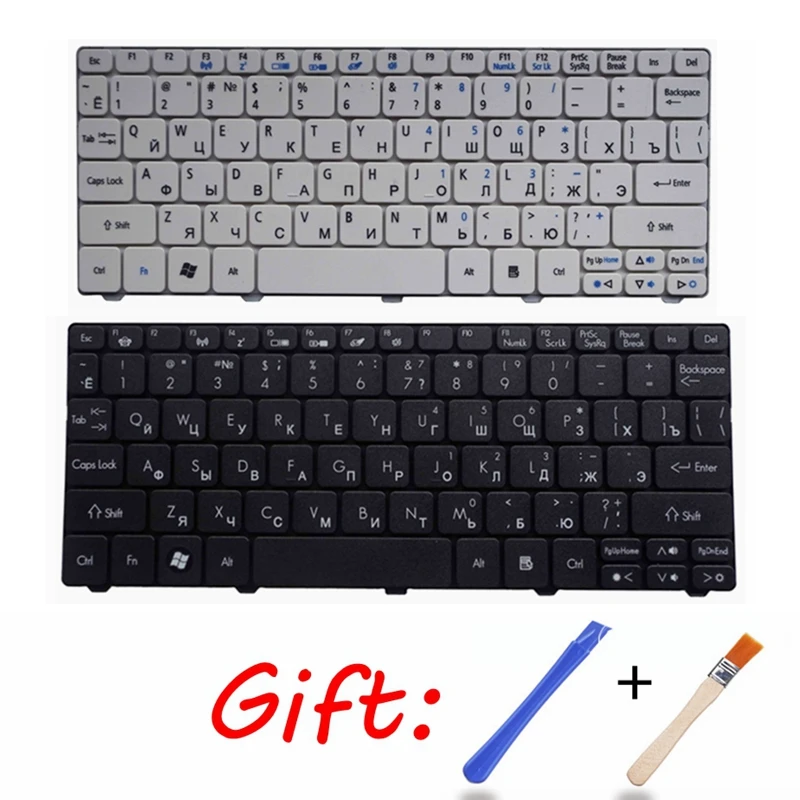 Ноутбук с русской клавиатурой для Acer Aspire One D255 D260 D257 D270 D255E 522 AOD257 AOD260 AO521 AO532 AO533 532 532H