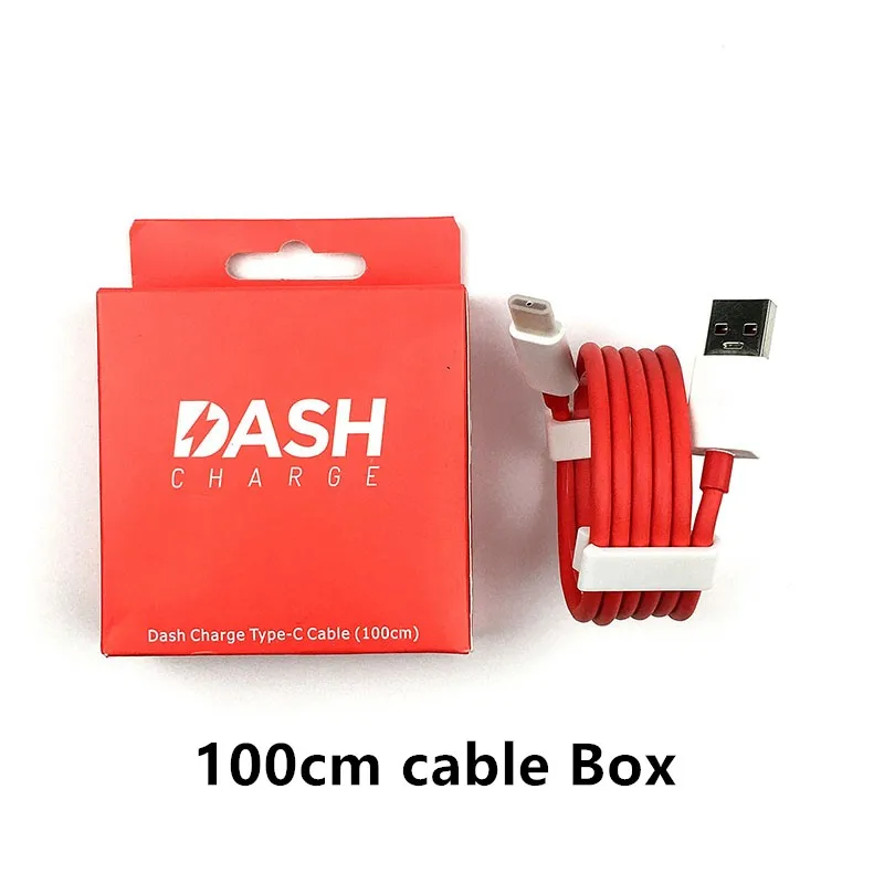 100cm with box Кабель для Oneplus 6t type c, красный, 4A, 100 см, быстрая зарядка, круглый кабель для Oneplus 3, 3, t, 5, 5, 6, 6, t, 7, t, pro, смартфон - Цвет: 100cm with box