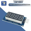 1 шт. TM1637 4-битный цифровой светодиодный модуль дисплея для arduino 7 сегментов 0,36 дюйма, часы с красной анодной трубкой, четыре серии, плата драйвера, упаковка ► Фото 1/6