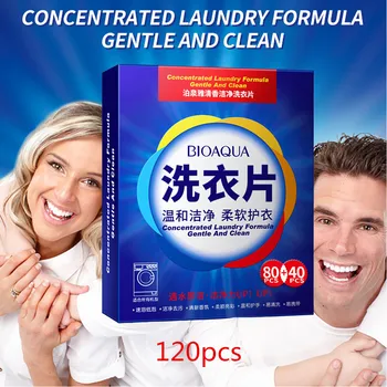 

120pcs New Formula Laundry Detergent Sheet Nano Concentrated Washing Powder For Washing Machine Laundry Cleaner Cleaning Product