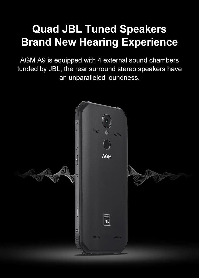 AGM A9 прочный смартфон Qualcomm SDM450 Восьмиядерный 5,9" FHD+ 5400mAh быстрая зарядка 4G 64G 32G Android 8,1 четырехъядерный NFC динамики