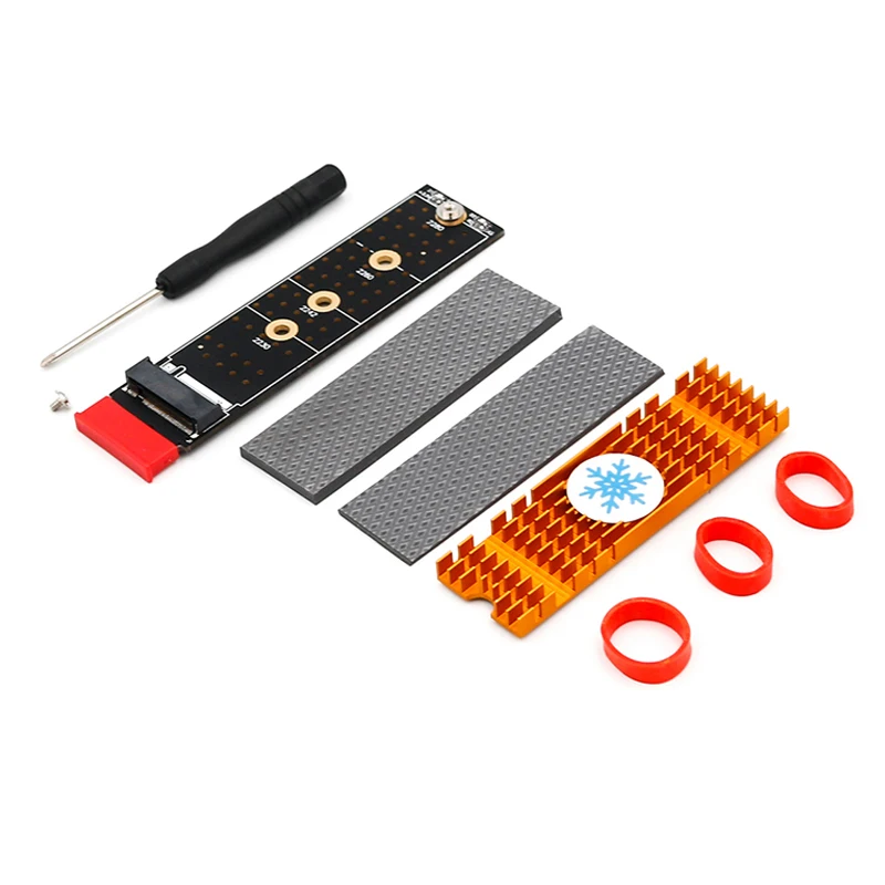 PCI-E PCI Express 3,0X1 NVME M.2 M ключ NGFF SSD PCIE M2 Riser ужасов для 2230 2242 2260 2280 радиатора SSD PCIE для M2 адаптер - Цвет: Цвет: желтый