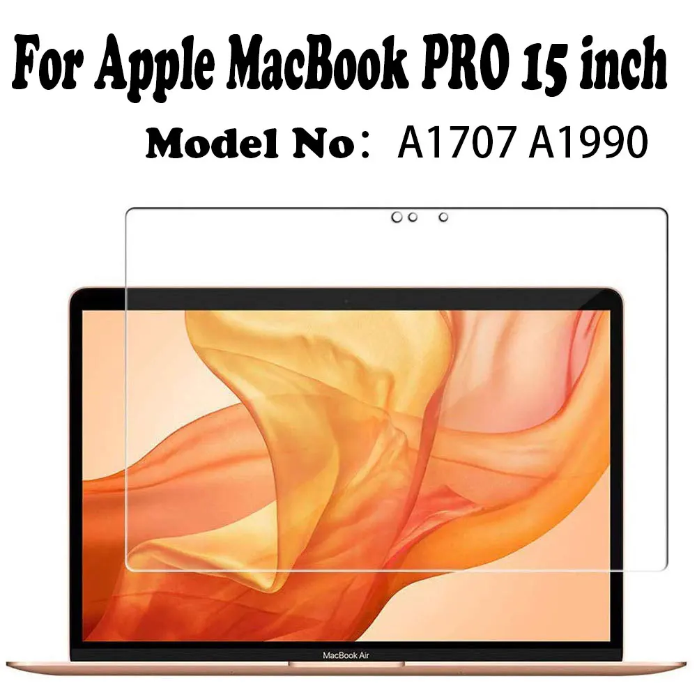 Для Apple MacBook PRO 15 дюймов 9H твердость против царапин Закаленное Защитная стеклянная пленка для экрана для MacBook retina PRO 15 дюймов - Цвет: for PRO 15 inch