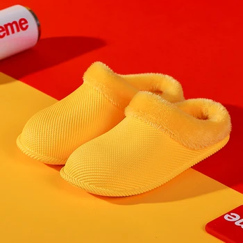 

Women Winter Slippers Waterproof Unisex Woman Man Cotton Shoes Lightweight Women's Men's Slip On Casual Indoor Home Slippers