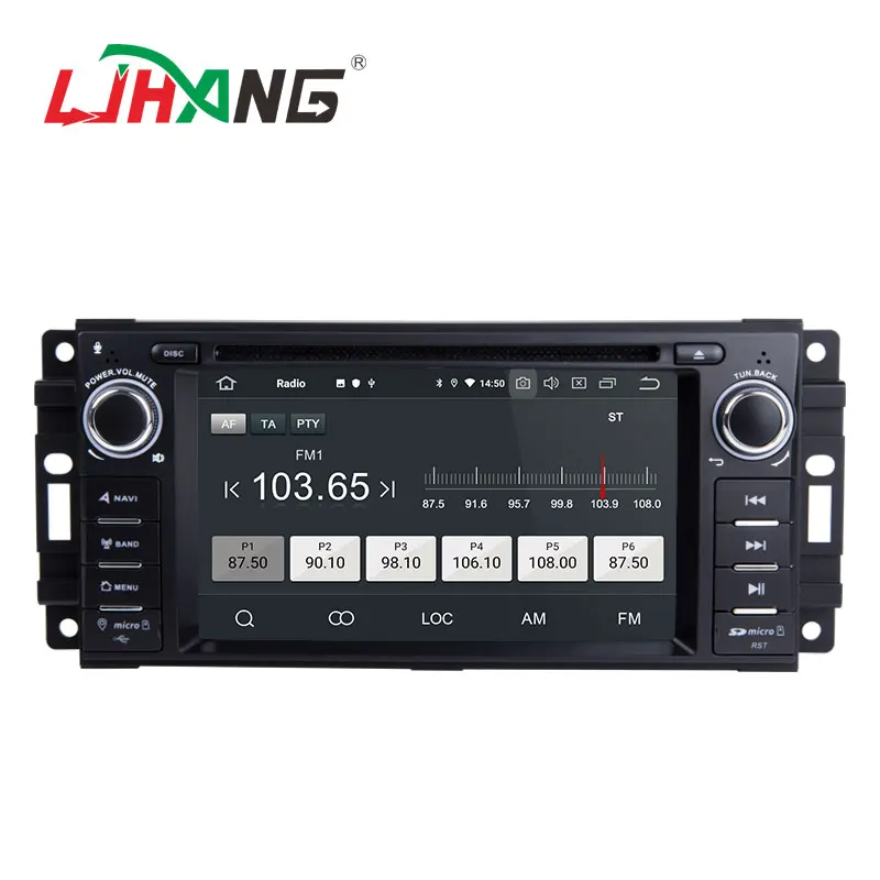 LJHANG 1 Din Android 10 машинный DVD проигрыватель для JEEP Wrangler Компас Grand Cherokee Commander Dodge GPS