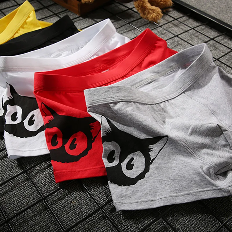 Стиль 4 шт./компл. из Boxershort Для мужчин трусы-боксеры мягкое нижнее белье трусы-боксеры cuecas из модала размера плюс трусы-боксеры с изображением Для мужчин нижнее белье Лот