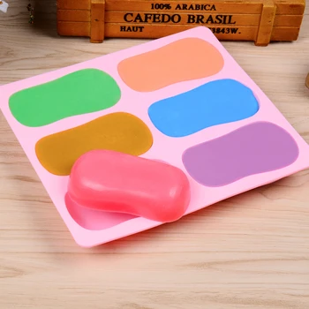 

SILIKOLOVE Oval Soap Mold 3D Silicone Soap Molds for Making Soaps DIY Handmade Massage Soap Molds