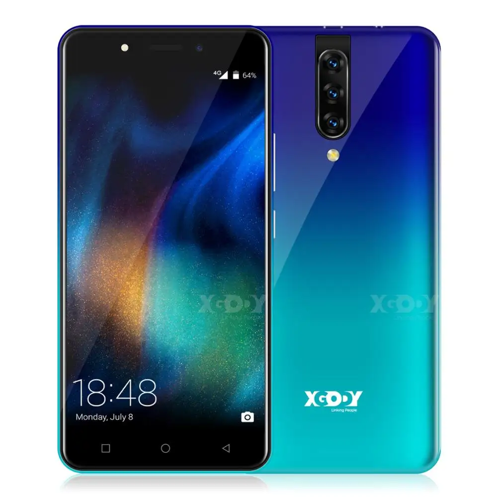 XGODY K20 смартфон с 5 дюймовым дисплеем четырёхъядерным процессором MTK6737 ОЗУ 2 Гб ПЗУ