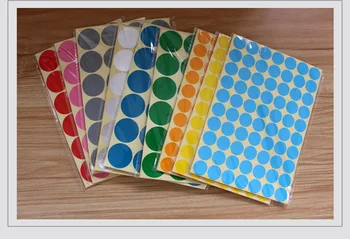 

1050pcs 19mm Dot Sticker Assorted Colors Colored Sticker Dots Coding Circle Dot Labels Round Sticker 15 Sheets