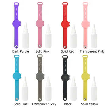 

Leakproof Silicone Hand Sanitizer Wristband Disinfection Hand Soap Dispenser Bracelet Hand Washing Liquid Soap Wrist Strap
