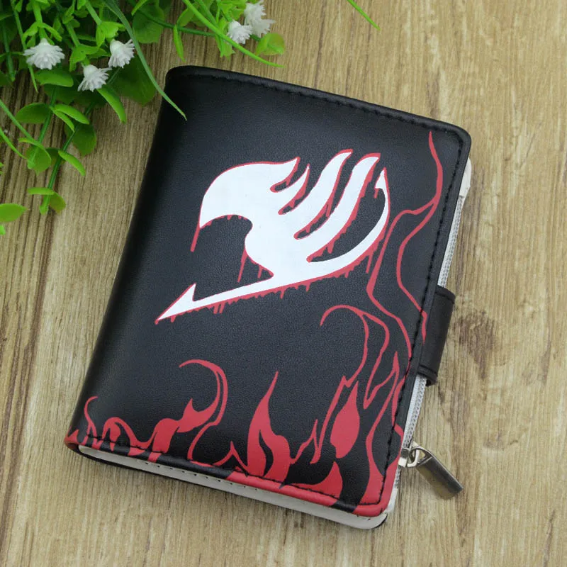 Wallet Purse Women Fairy-Tail-Anime Money-Bag Button with for Gift Printed Cool 3D Black-Color