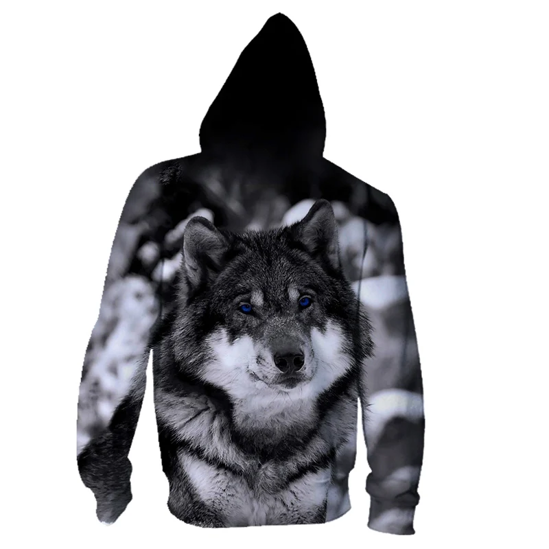 XS-5XL новейший Волк 3D принт животные крутые забавные Hooides мужские с длинным рукавом осень зима мужской модный свитер Hooides