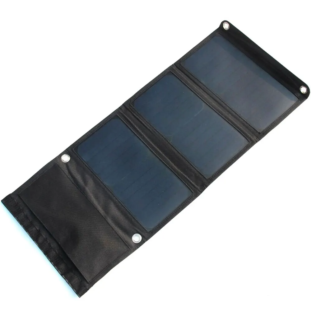 

Solar Power Bank 5V Monocrystalline Silicon Camp Tool Outdoors New Energy Solar Panel Solar Charger 21W Emergency Supply