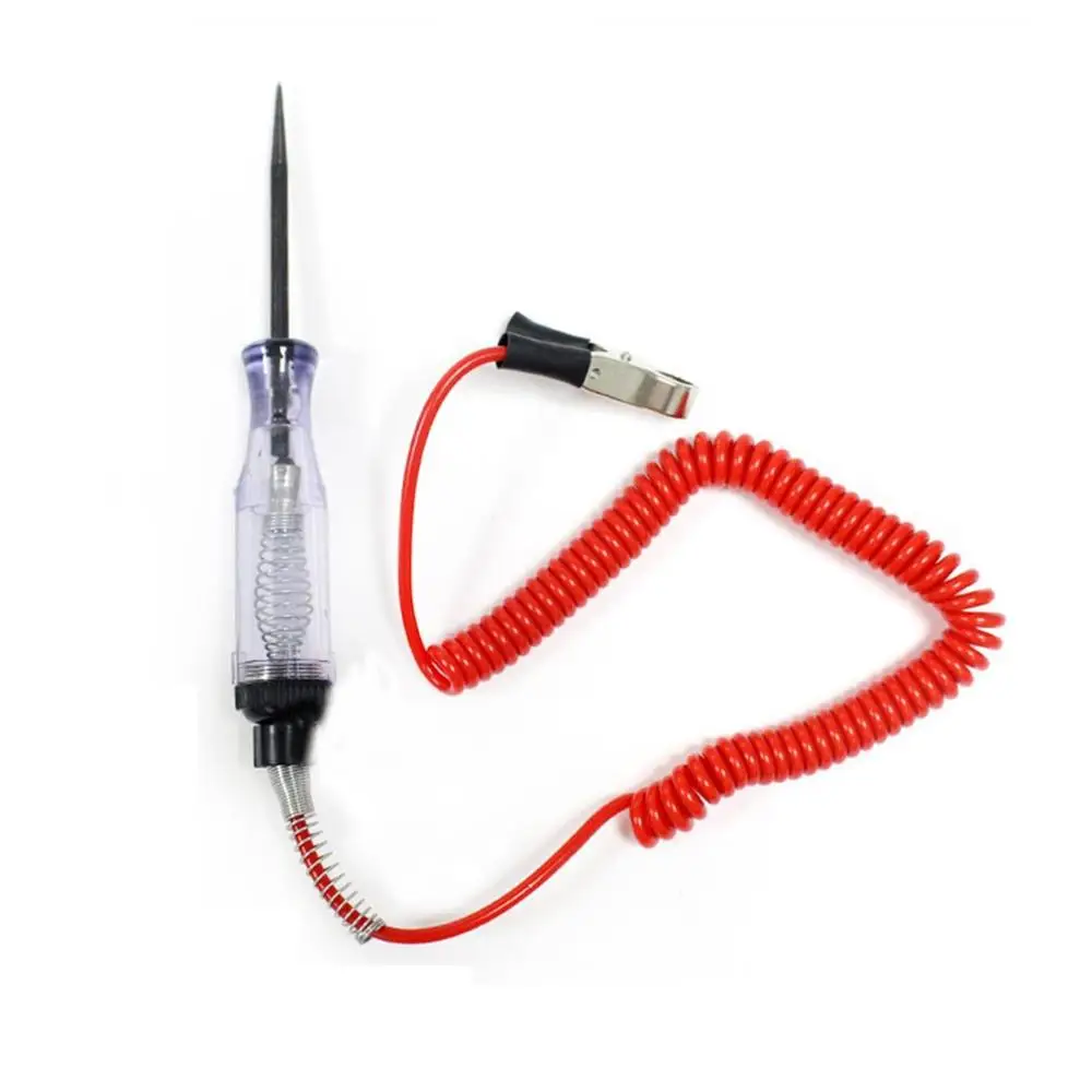 

Multi-function DC 6-24V Electrical Voltage Tester Pen with Spring Car Motorcycle Light Lamp Electrician Test Pencil