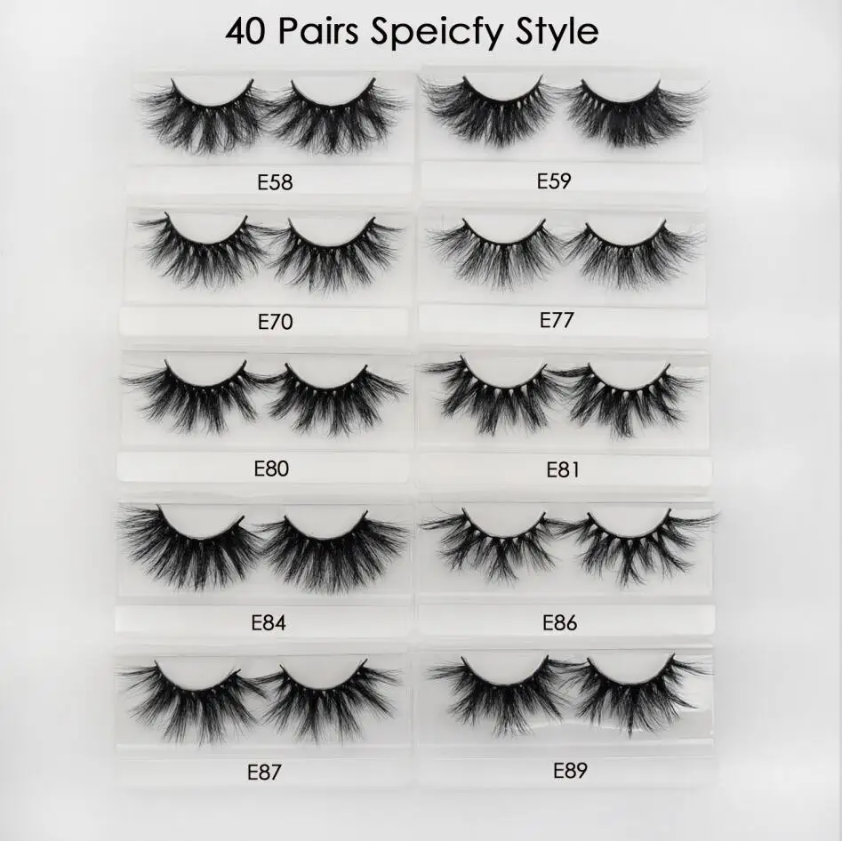 40 pairs speicfy 30 пар/упак. Visofree ресницы 3D норковые ресницы накладные ресницы ручной работы Премиум норковые волосы мульти-использование накладные макияж ресниц - Цвет: 40 pairs speicfy