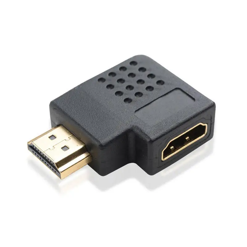 90 градусов левый угол переходник адаптер для HDTV Новый HDMI папа к женскому M/F
