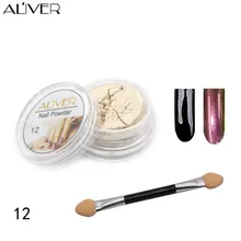 MISS ROSE зеркало для ногтей блестящая пудра металлический цвет УФ-гель для дизайна ногтей Полировка хромированные хлопья пигментная пыль украшения Маникюр