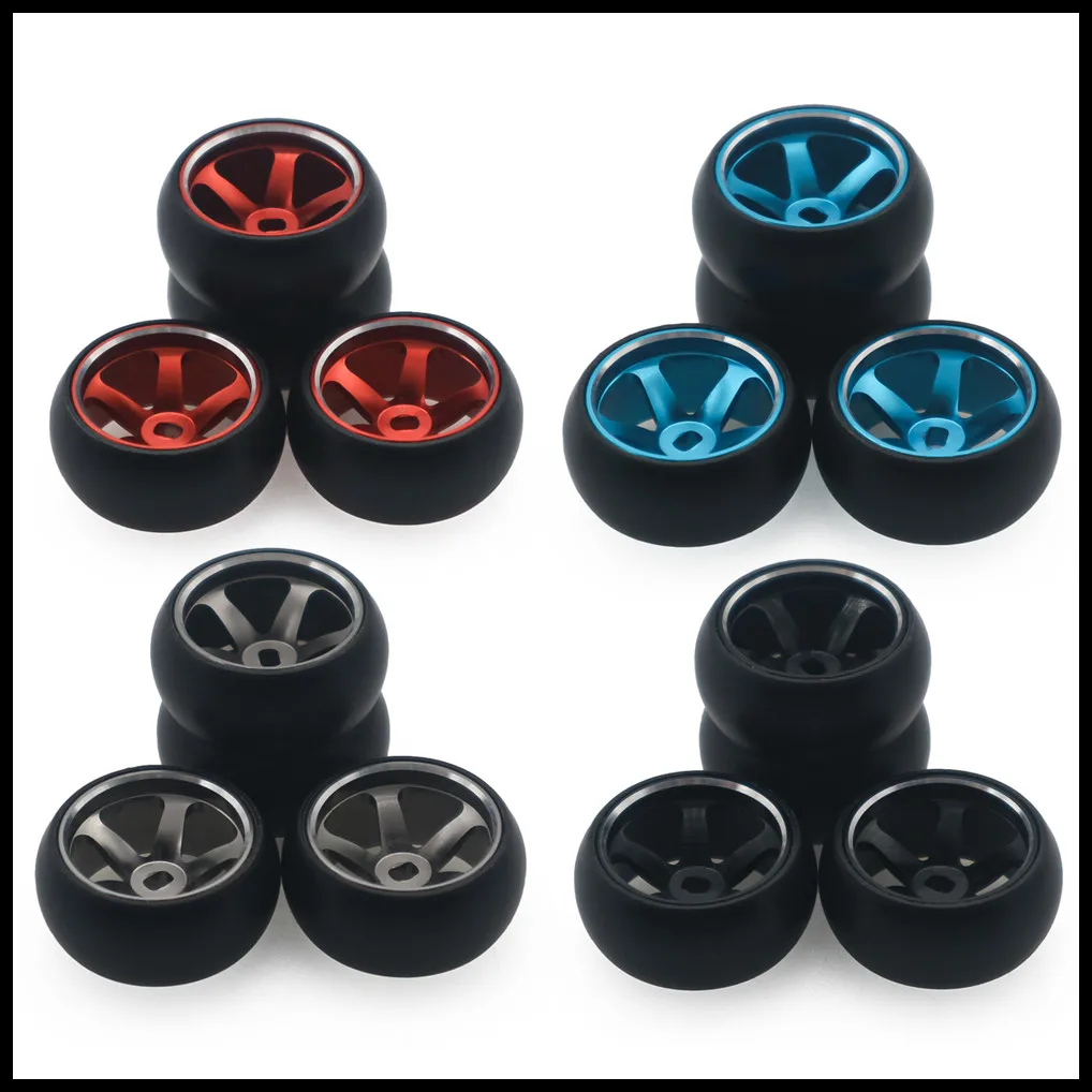 Details about   4 Pieces RC Drift Car 5 Spoke Red Wheel Hub Tyres Replacement for WL 1:28 K969 