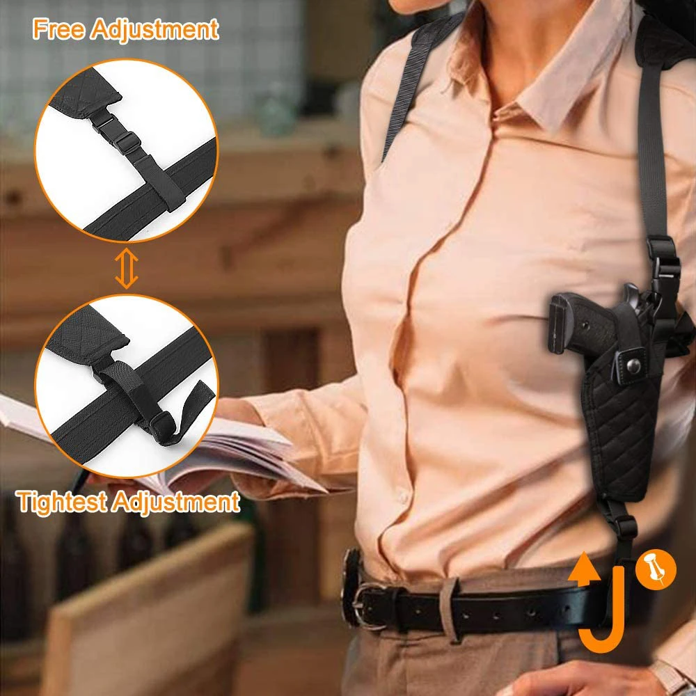 Concealed Tactical Shoulder Pistol Gun Holster Adjustable Vertical