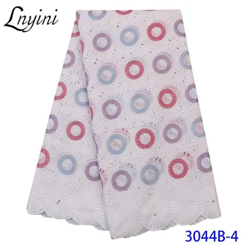 

High Quality 2020 Cotton Fabrics African Laces Fabric Latest Swiss Voile Lace Embroidery Dry Lace for PartyWedding L3044B