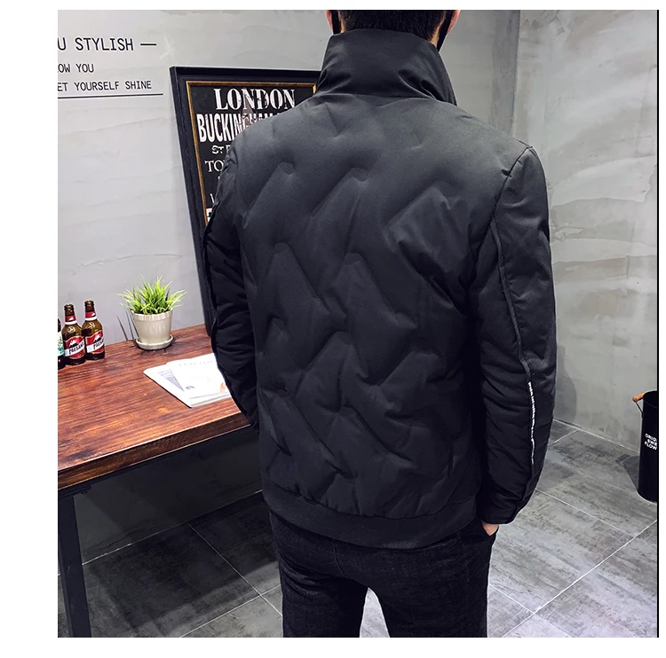 MEN'S down Jacket New Products Korean-style Short Stand Collar down Jacket Men's Fashion Slim Fit Warm down Jacket Coat