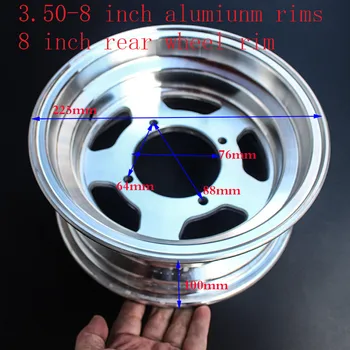 

Super 3.50-8''rear rims Monkey Bike Small Monkey Motorcycle Wheel Modified 8 Inch Electroplated hub Adaptable 130/50-8 tire tyre