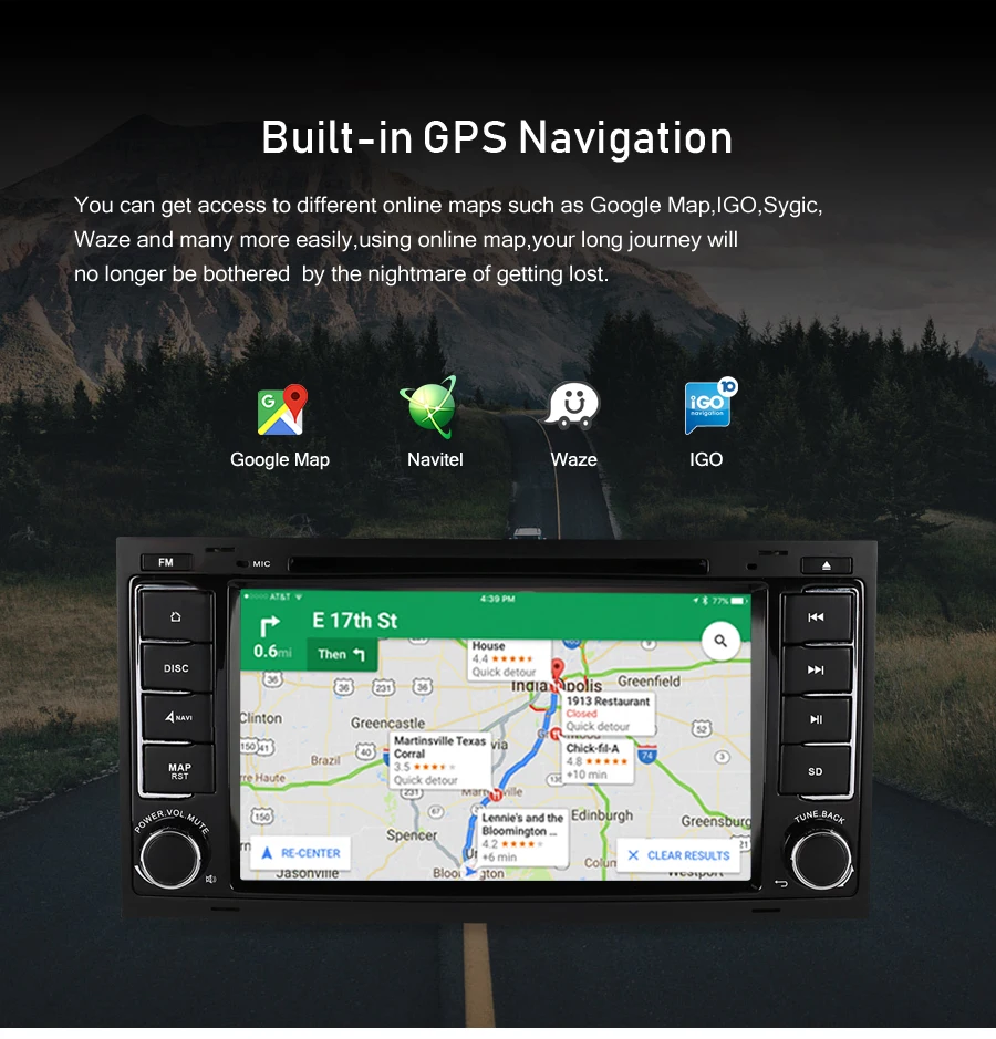 Flash Deal Octa Core Android 9.0 Car Radio GPS Navigation Player For Volkswagen Touareg T5 2004-2011 DVD Stereo Video WIFI Multimedia 4