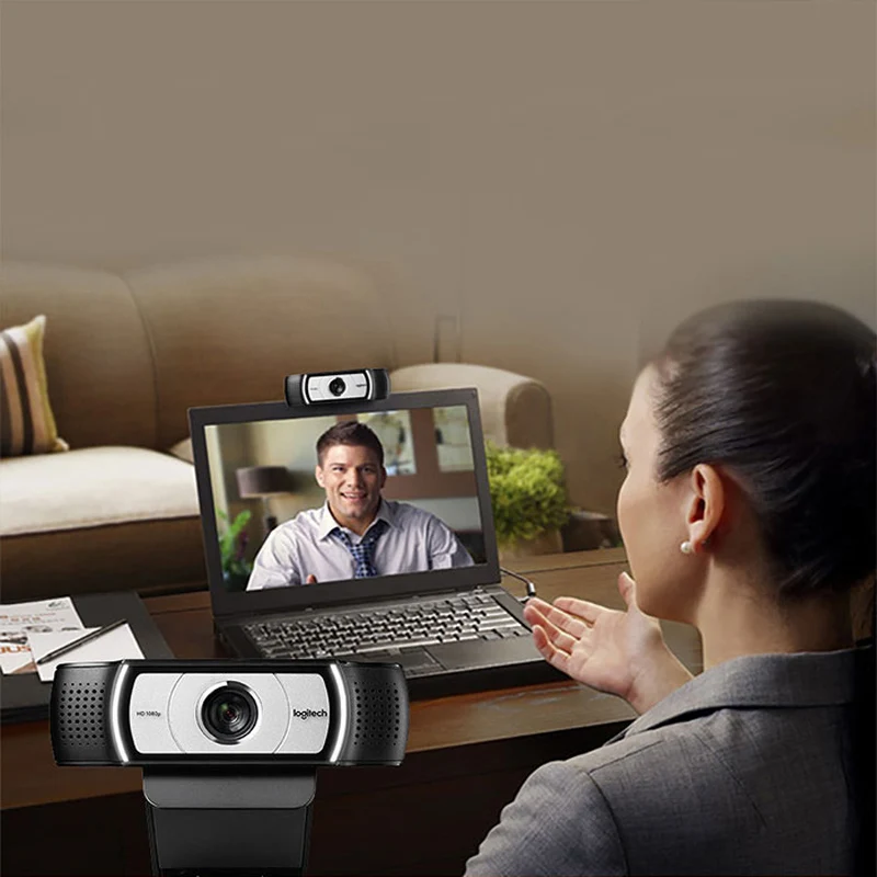 Logitech C930c 1080P Camera For Network Teaching Desktop Computer Laptop Video Conference Online Class HD Beauty Webcam pc webcam pc web camera computer camera