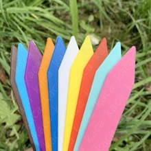 10 см x 2 см Смешанные цвета бонсай этикетки пластиковые горшок Маркер Детский сад Кола этикетки для дома и сада