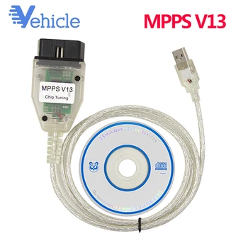 

MPPS Chip Tuning ECU Programmer Tool OBD2 MPPS V13.02 V13 OBD2 Diagnostic Cable for Windows XP diagnostic connector