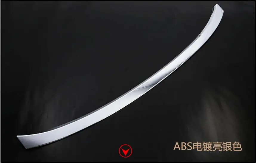 ABS Silver plating ABS углеродного волокна заднее крыло багажника спойлер специальный хвост для Mitsubishi Eclipse Cross - Цвет: ABS Silver plating