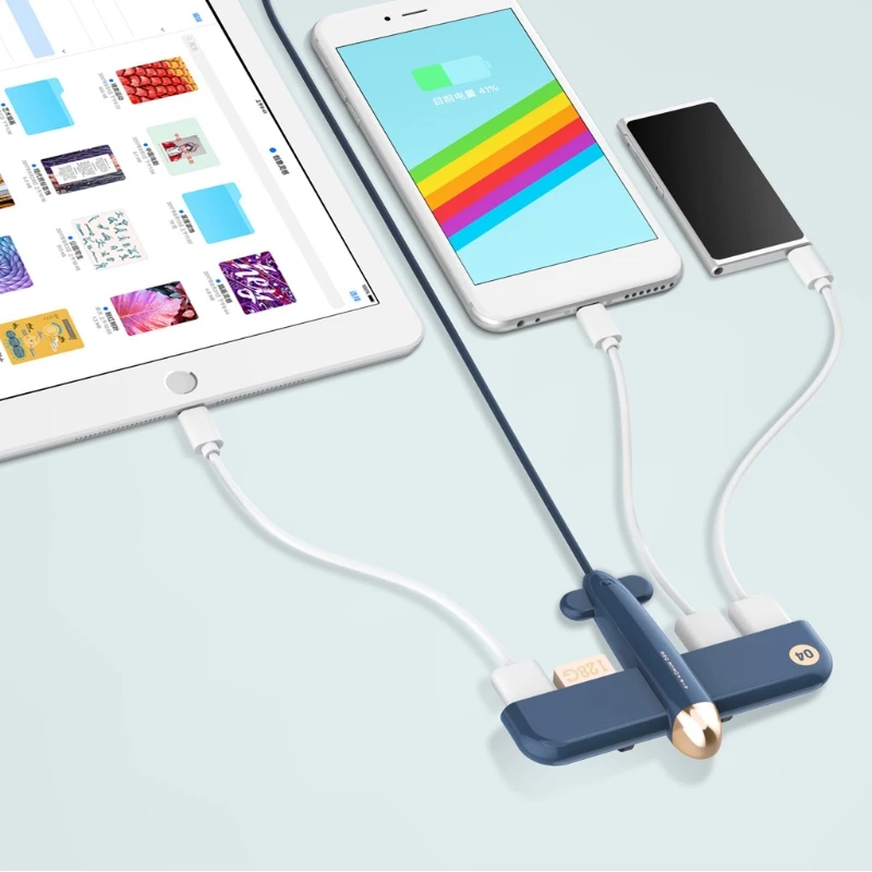 4-Порты и разъёмы USB 2,0 концентратор воздушных сил USB Порты и разъёмы Эспандер для смартфонов и планшетов D08B