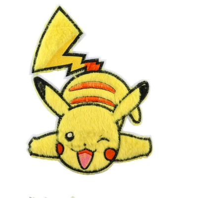 5 шт. Pokemon Go Прекрасный Пикачу Железный на уровне а патчи теплопередача пирография для DIY одежды сумки украшения - Цвет: 10-5PCS