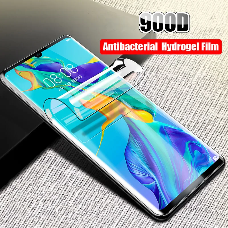 

2-1Pcs Protective 900D Screen Protector For Huawei P20 lite P30 Pro Hydrogel Film For honor Play 20 8X 9 10 lite Film Not Glass
