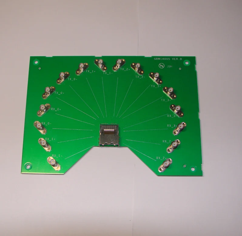 

Mini SAS Test Fixture 20-80%, 45ps Rise Time