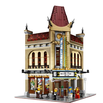 

In Stock Street View Palace Cinema Building Blocks 2100+Pcs Creator Expert Bricks Education Model Kits Blocks Bricks