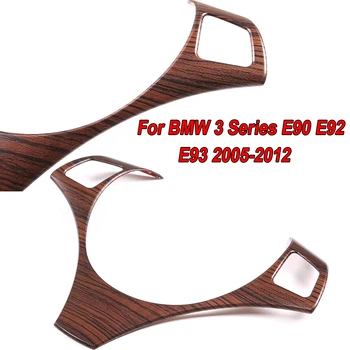 

Car Auto Steering Wheel Cover Trim Parts For BMW 3 Series E90 E92 E93 2005-2012 Car Decorative Sticker