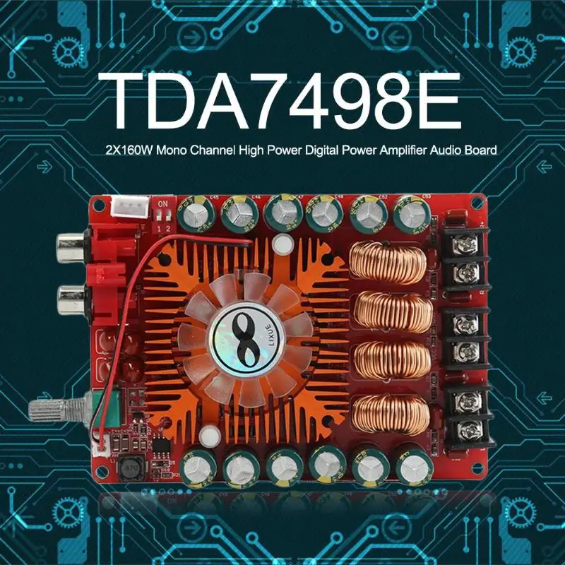 TDA7498E 2X160 Вт моно канал высокой мощности цифровой усилитель мощности аудио Плата стерео динамик усилитель