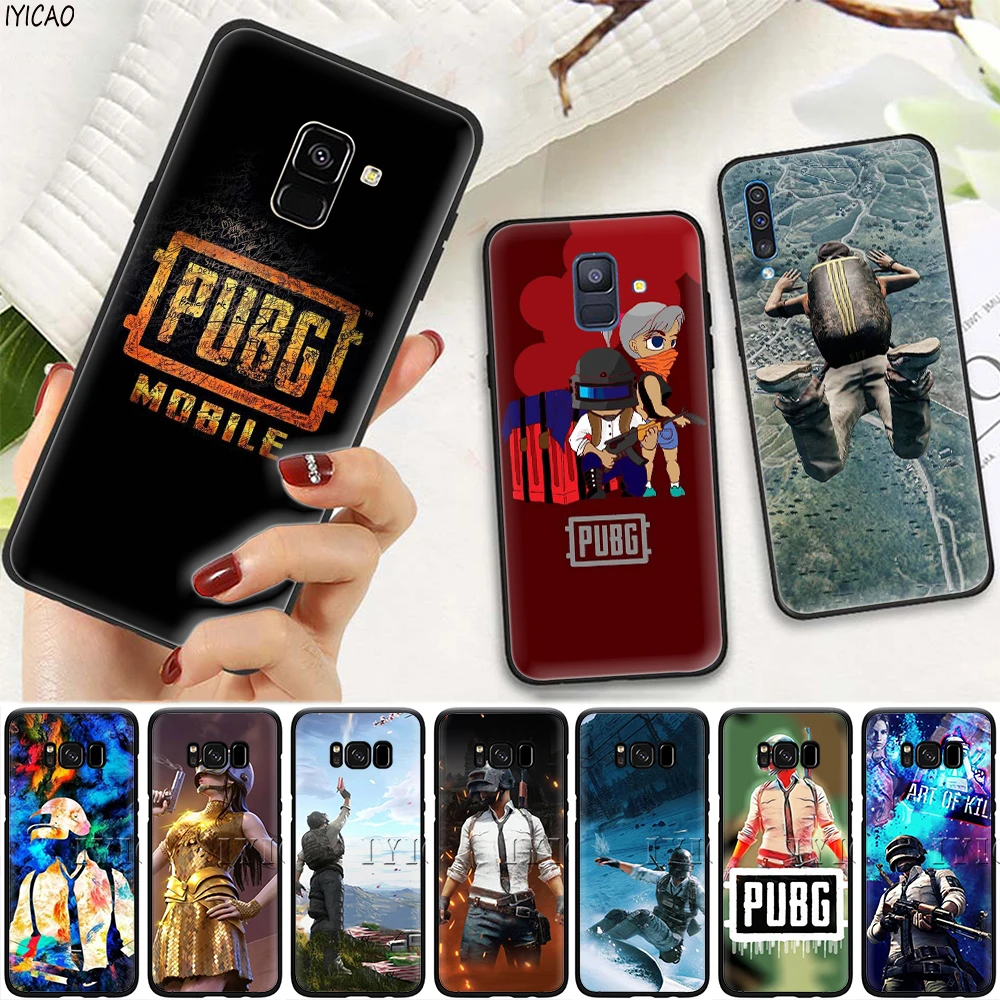 IYICAO PUBG мобильный HD 4k мягкий чехол для телефона Samsung Galaxy A9 A8 A7 J6 A6 Plus 2018 A5 A3 2016 2017
