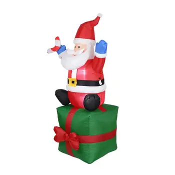 

6FT Christmas Inflatables Santa Claus with Light, Blow Up Yard Xmas for Party 634E