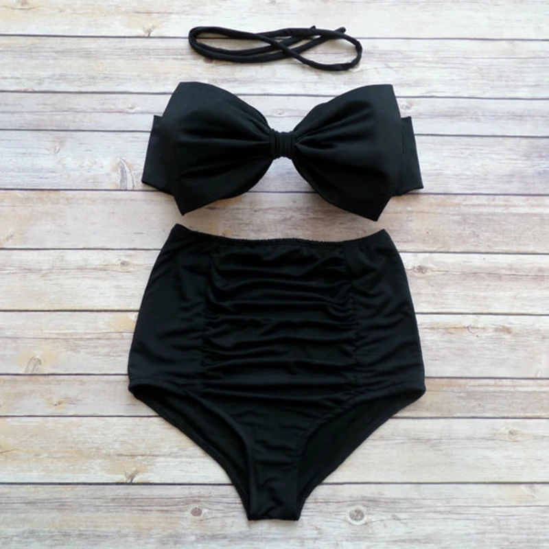 

2019 new European and American Hot Bikini Swimsuit Women's Sexy Split High waist Tight Swimsuit
