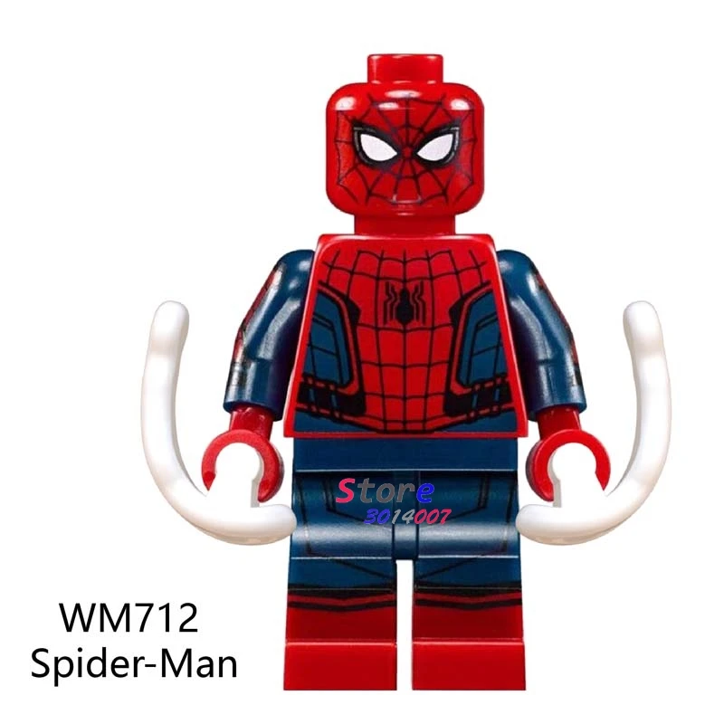 Одиночный фильм Marvel Человек-паук Веном вдали от дома Mysterio Мария Хилл Нэд Лиз гидро человек паук Строительные блоки детские игрушки - Цвет: WM712