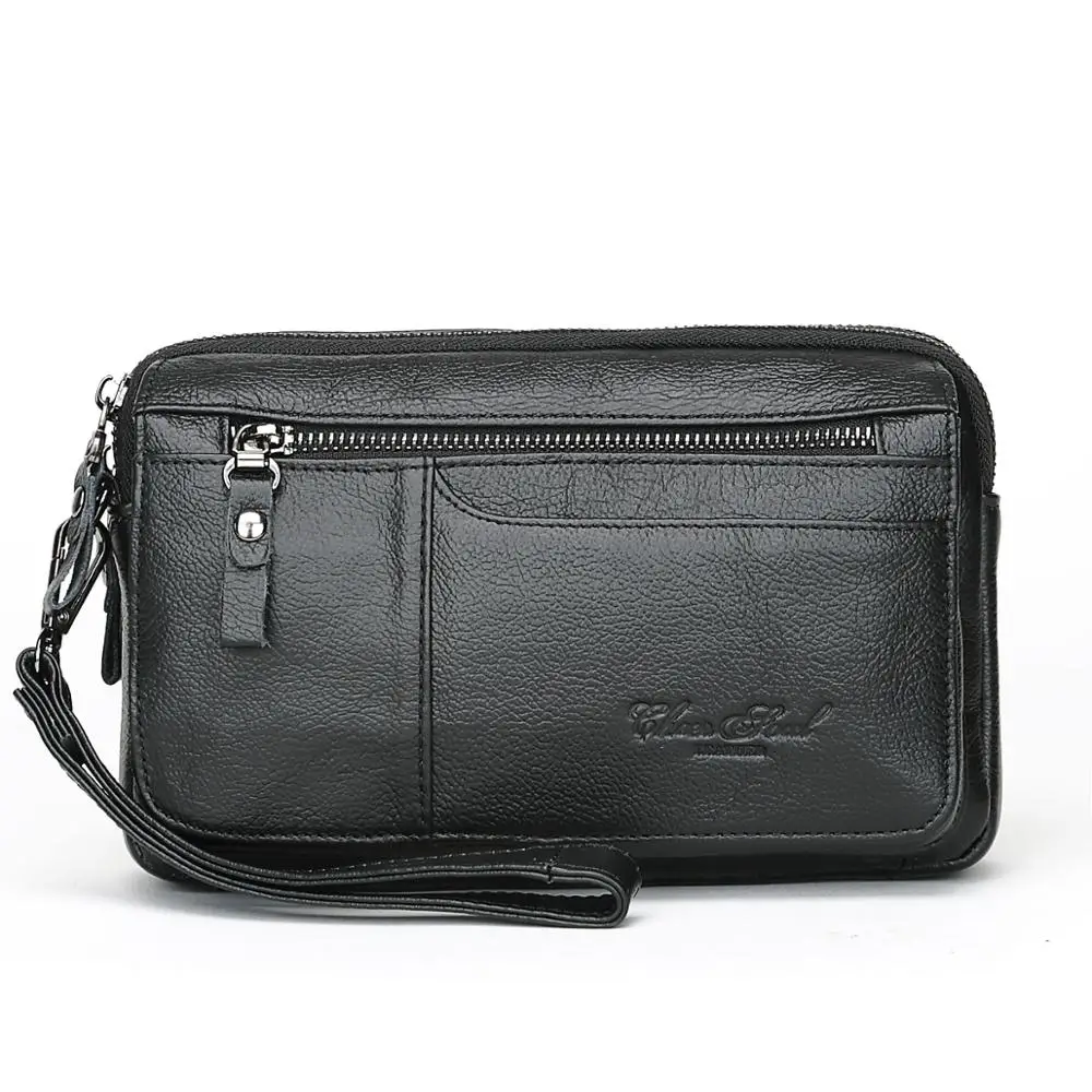 

2019 Unique Design Men Clutch Bags High quality Cowhide handbags Long wallets Purses Business Casual men Clutch Bag