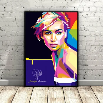 

Jennifer Lawrence Poster Canvas Poster Wall Pictures for Living Room Dropshipping