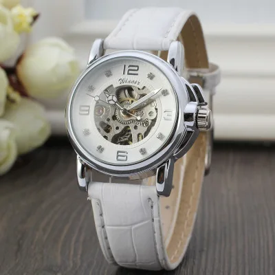 

Luxury Women's Watch Automatic Mechanical Watch Ladies Clock Skeletons Wristwatch Hollow Out Automatic-self-winding Fashio 2019