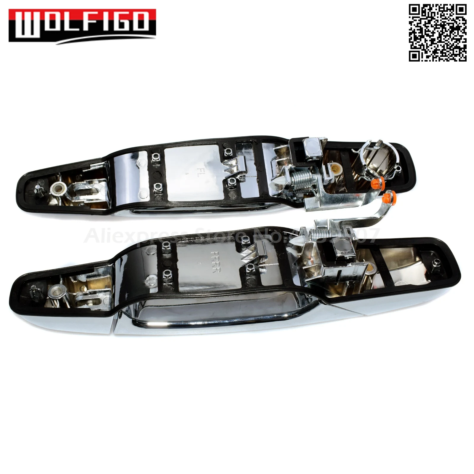 WOLFIGO передний задний LH RH хром наружные дверные ручки для Chevy Tahoe Gmc Yukon Sierra Denali 25960525,25960526, 25960521,25960522