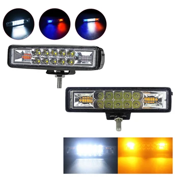 

48W Strobe Flash Work Light Led Light Bar For Offroad 4X4 Atv Jeep Suv Motorcycle Truck Trailer Car Accessories 12V