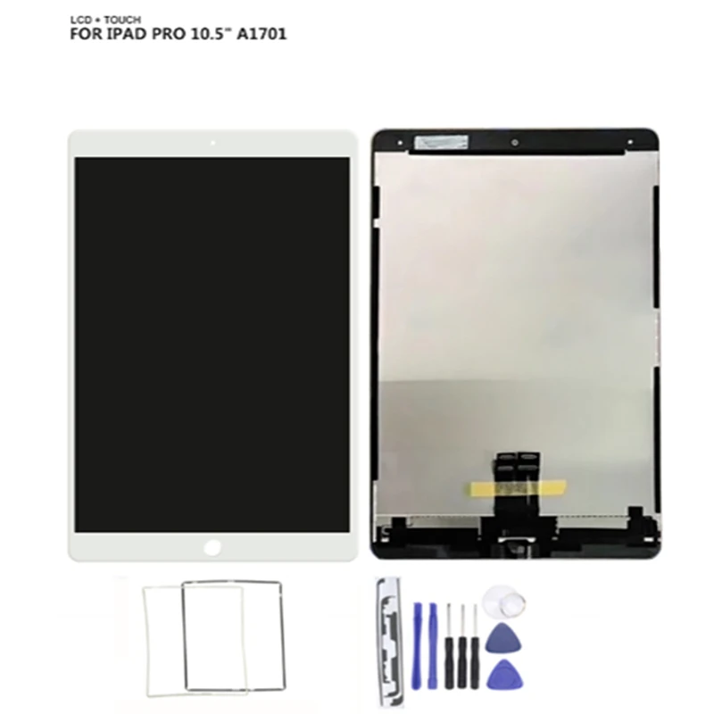 После тестирования для iPad Pro 10,5 A1709 A1701 ЖК-экран в сборе дисплей Сенсорная панель+ инструмент для сборки+ наклейка+ средняя рамка
