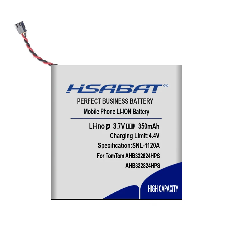 HSABAT 350 мАч AHB332824HPS батарея для TomTom Spark кардио+ Музыка gps часы литий-полимерный аккумулятор