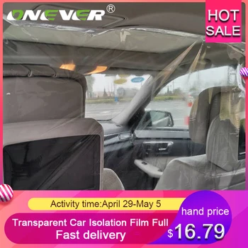 

Onever Car Taxi Isolation Film Plastic Anti-Droplet Full Surround Protective Cover Net Cab PVC Film Antifoam For Car Cockpit New